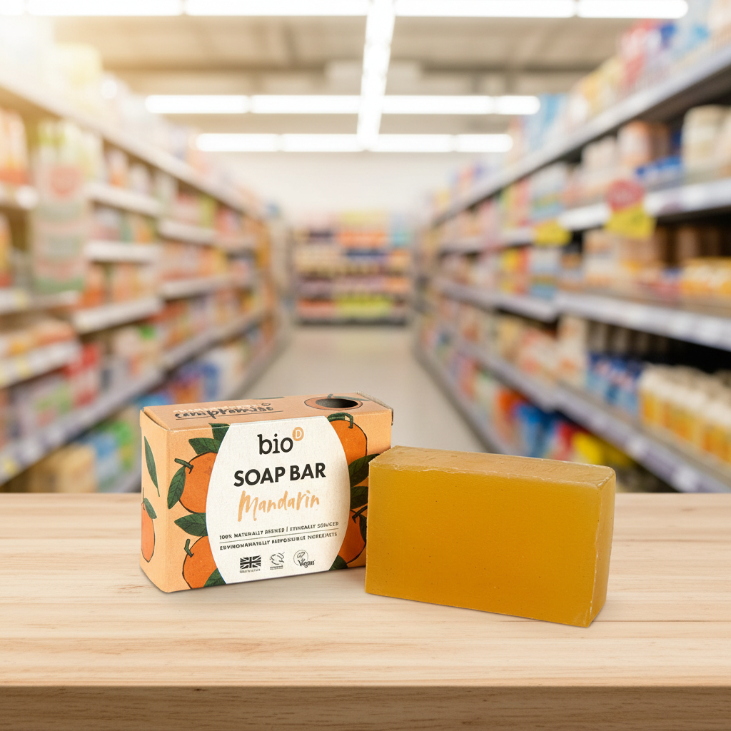 Bio-D Mandarin Boxed Soap Bar - 90g