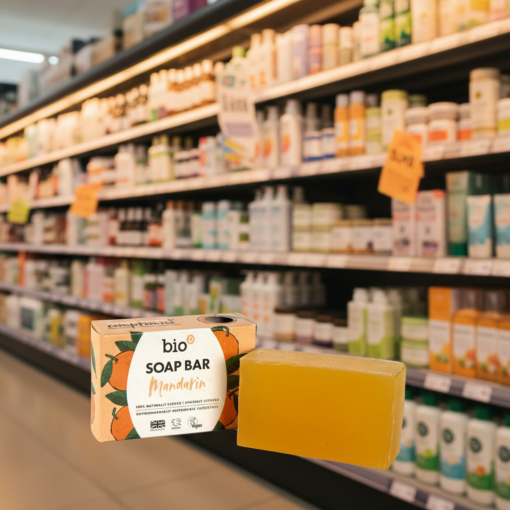 Bio-D Mandarin Boxed Soap Bar - 90g