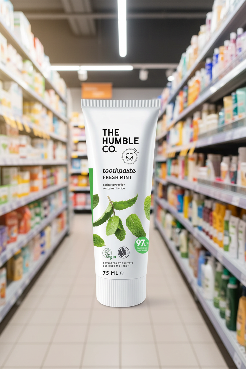 The Humble Co Natural Toothpaste - Fresh Mint - 75ml
