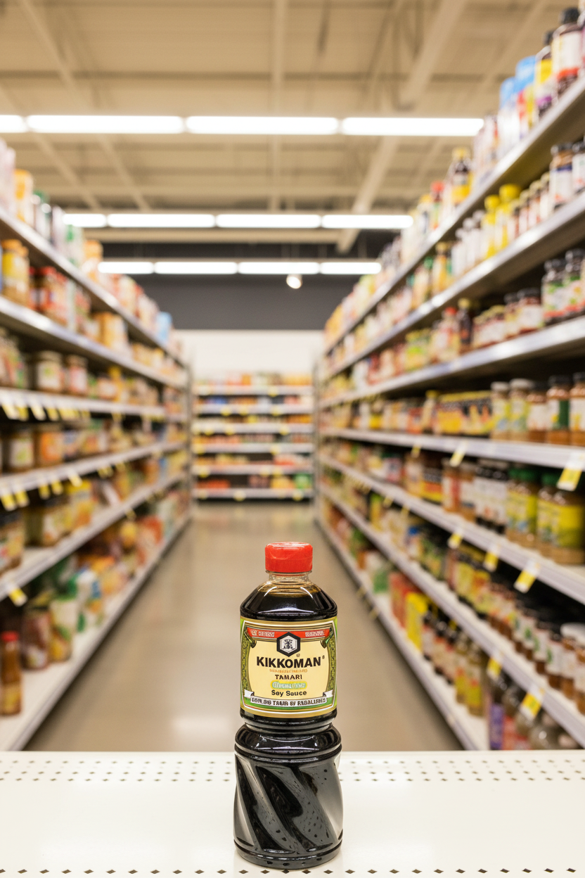 Kikkoman Naturally Brewed Tamari Gluten Free Soy Sauce 1L