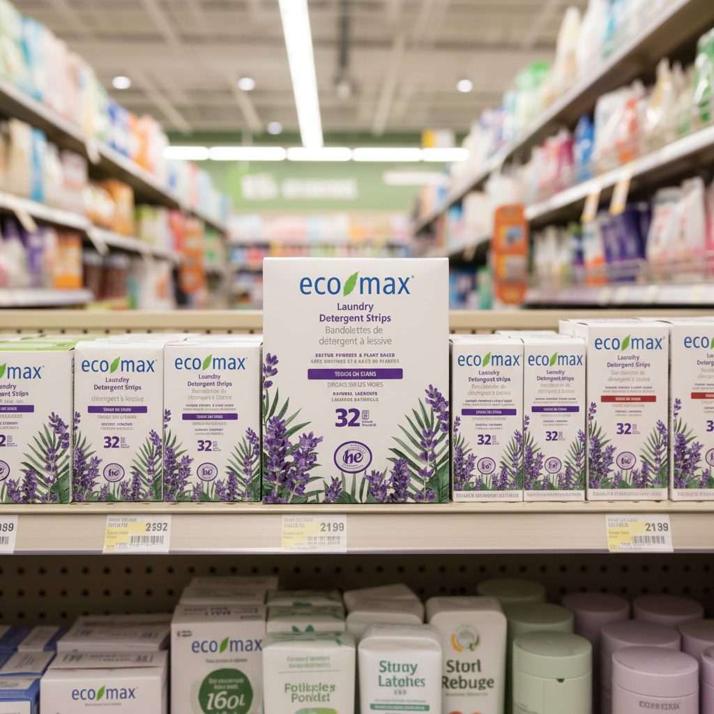 Eco-Max Laundry Detergent Strips Lavender - 32pc