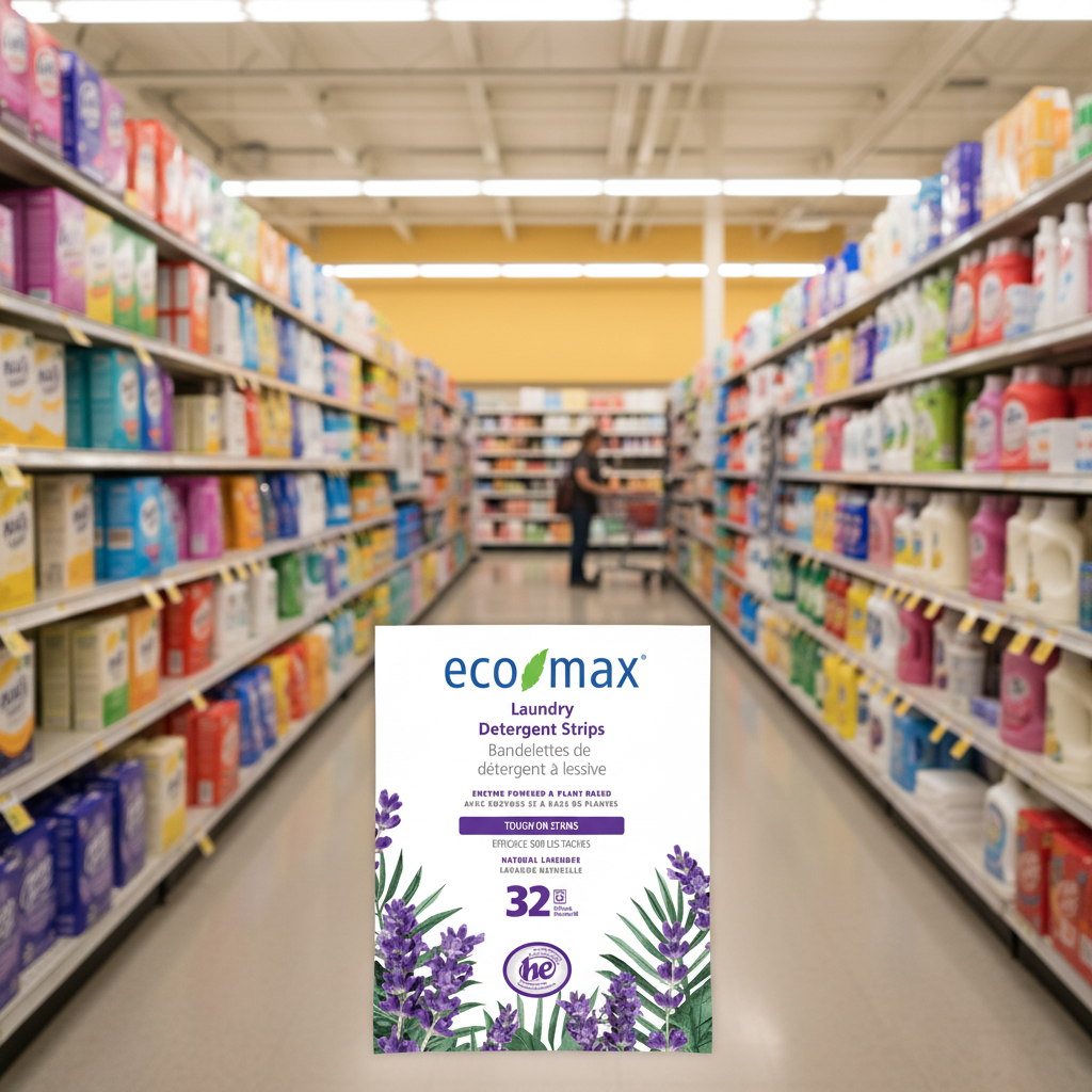 Eco-Max Laundry Detergent Strips Lavender - 32pc