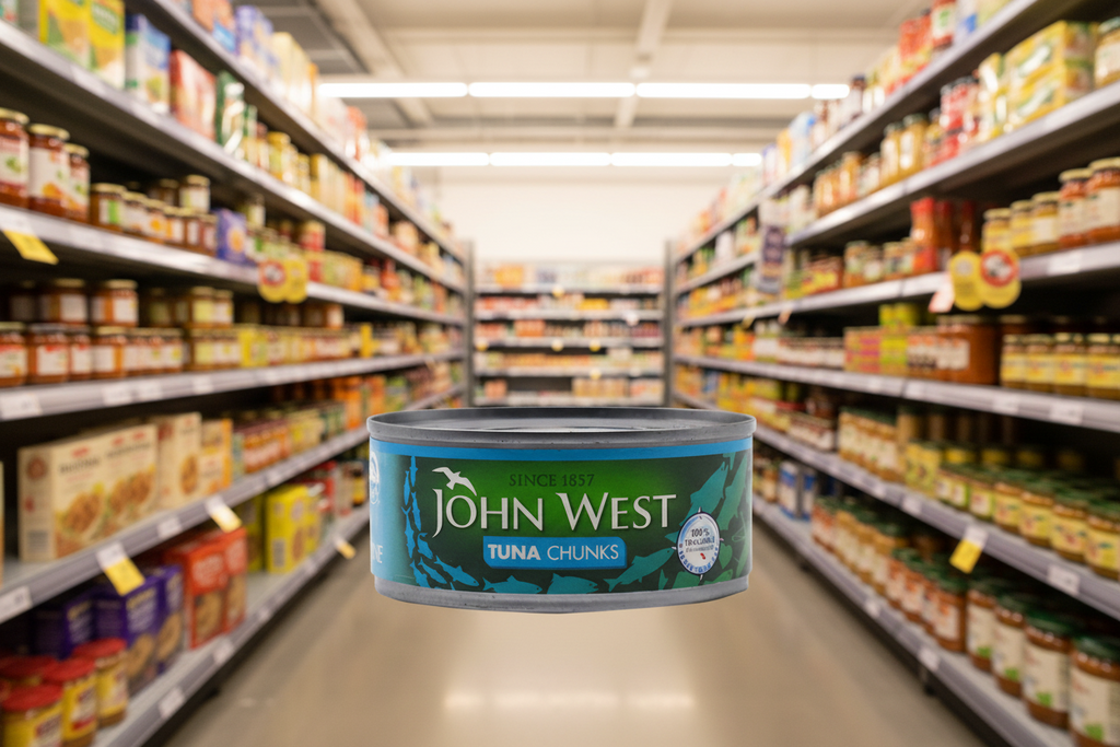 12 x John West Tuna Chunks In Brine - 145G
