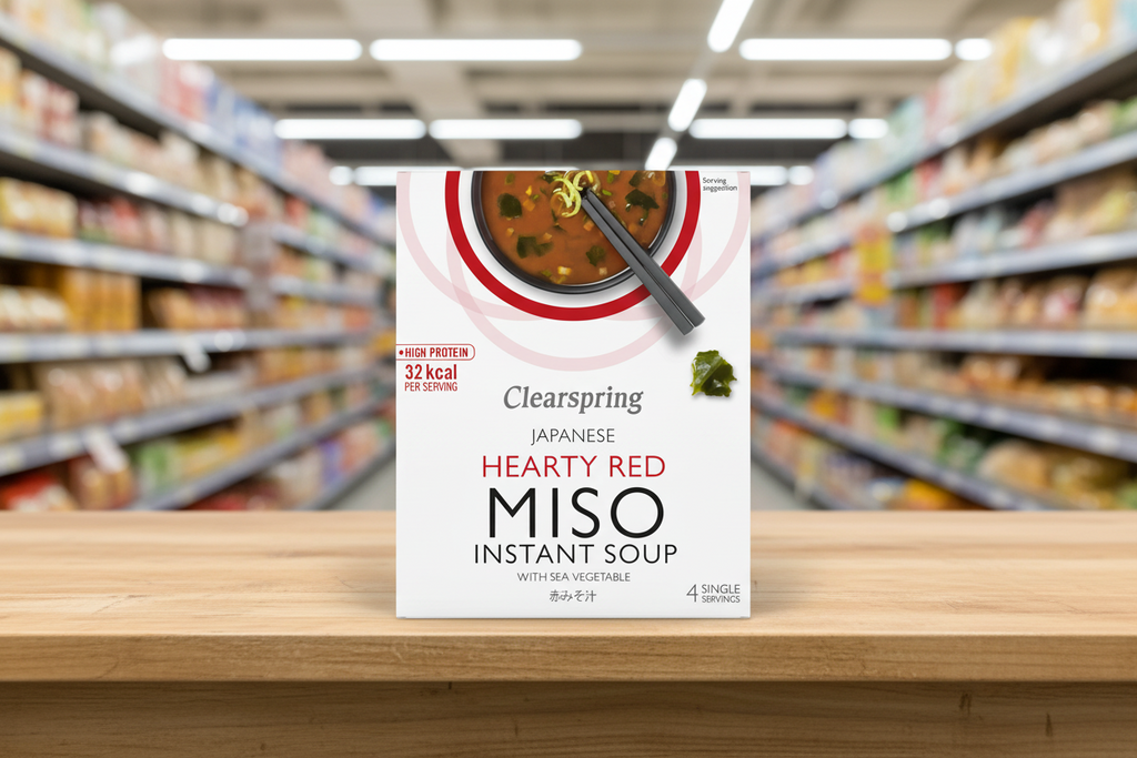 Clearspring Miso Soup - Red w Sea Veg  - 4x10g