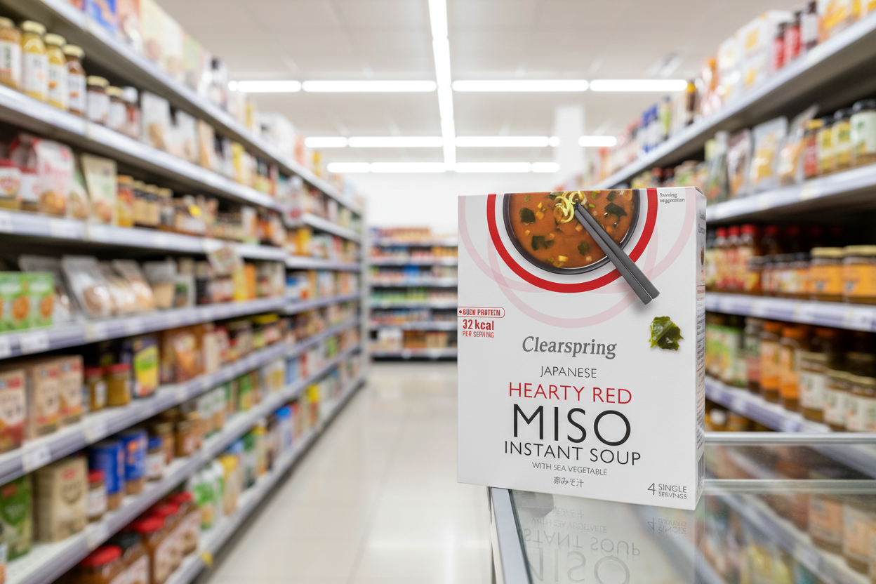 Clearspring Miso Soup - Red w Sea Veg  - 4x10g