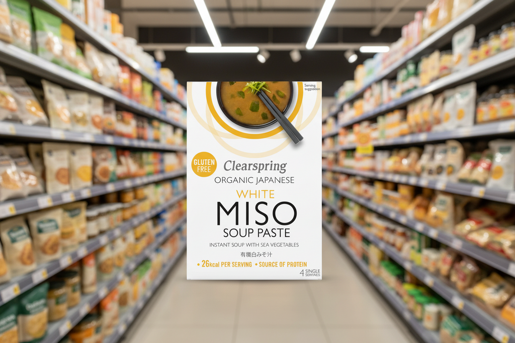 Clearspring White Miso Soup Paste Sea Vegetable - 4x15g