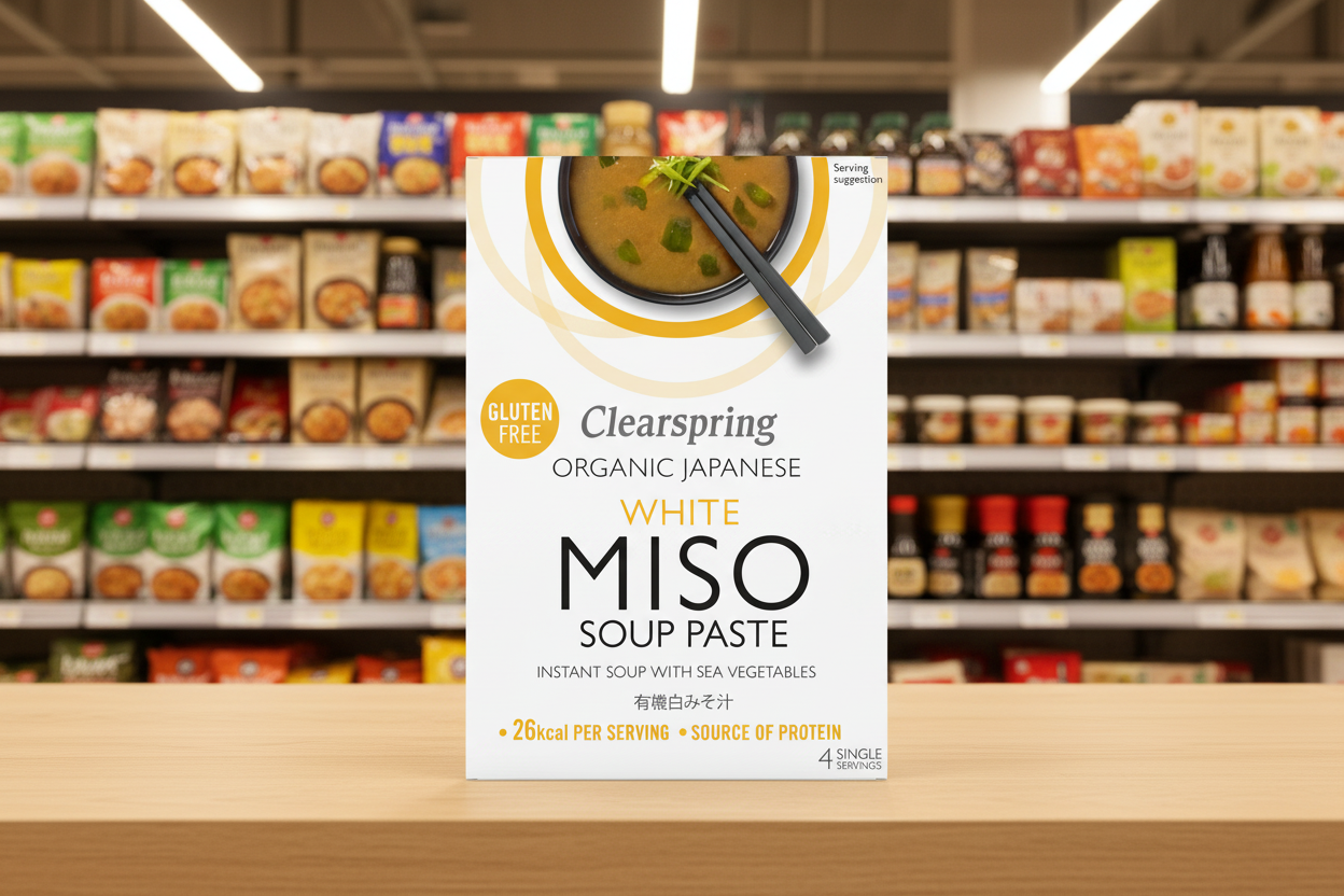 Clearspring White Miso Soup Paste Sea Vegetable - 4x15g