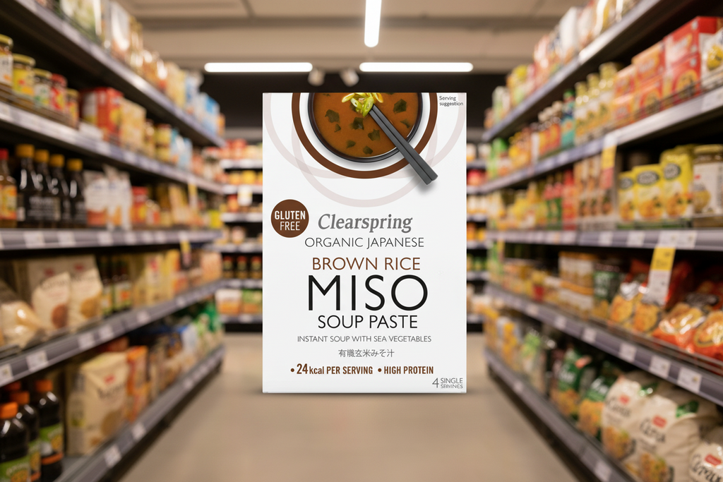 Clearspring Brown Rice Miso Soup Paste Sea Veg Org - 4x15g