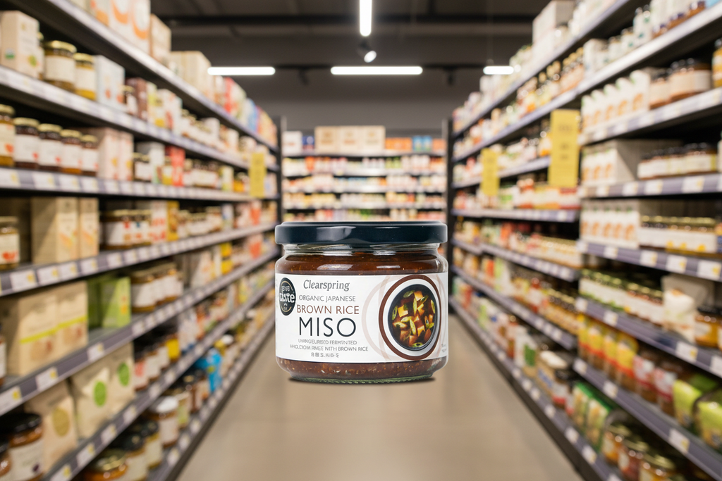 Clearspring Miso Brown Rice - jar (unpast) Organic - 300g