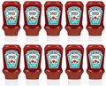 10 x Heinz Tomato Ketchup No Added Sugar 425Gm