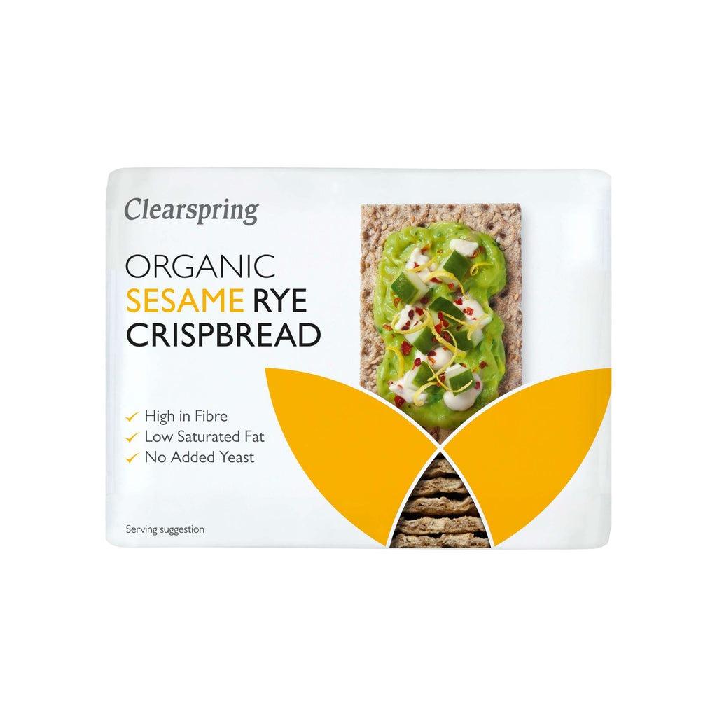 Clearspring Organic Sesame Rye Crispbread - 200g