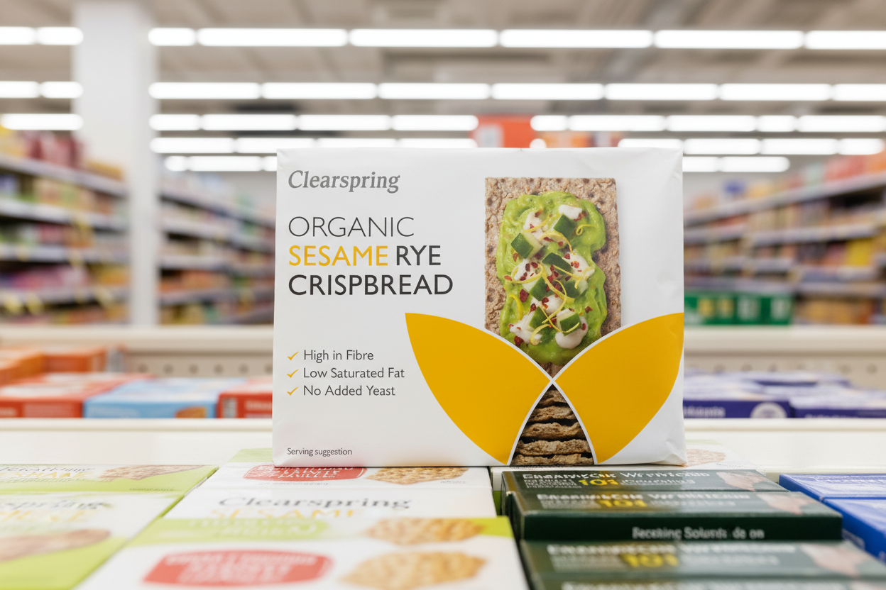 Clearspring Organic Sesame Rye Crispbread - 200g