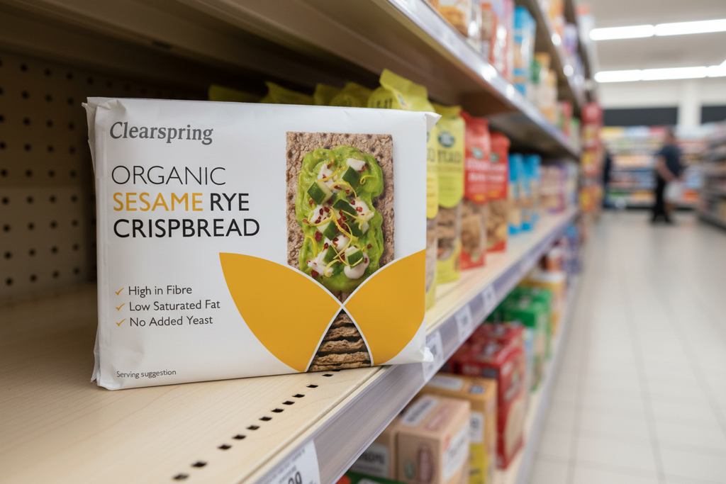 Clearspring Organic Sesame Rye Crispbread - 200g