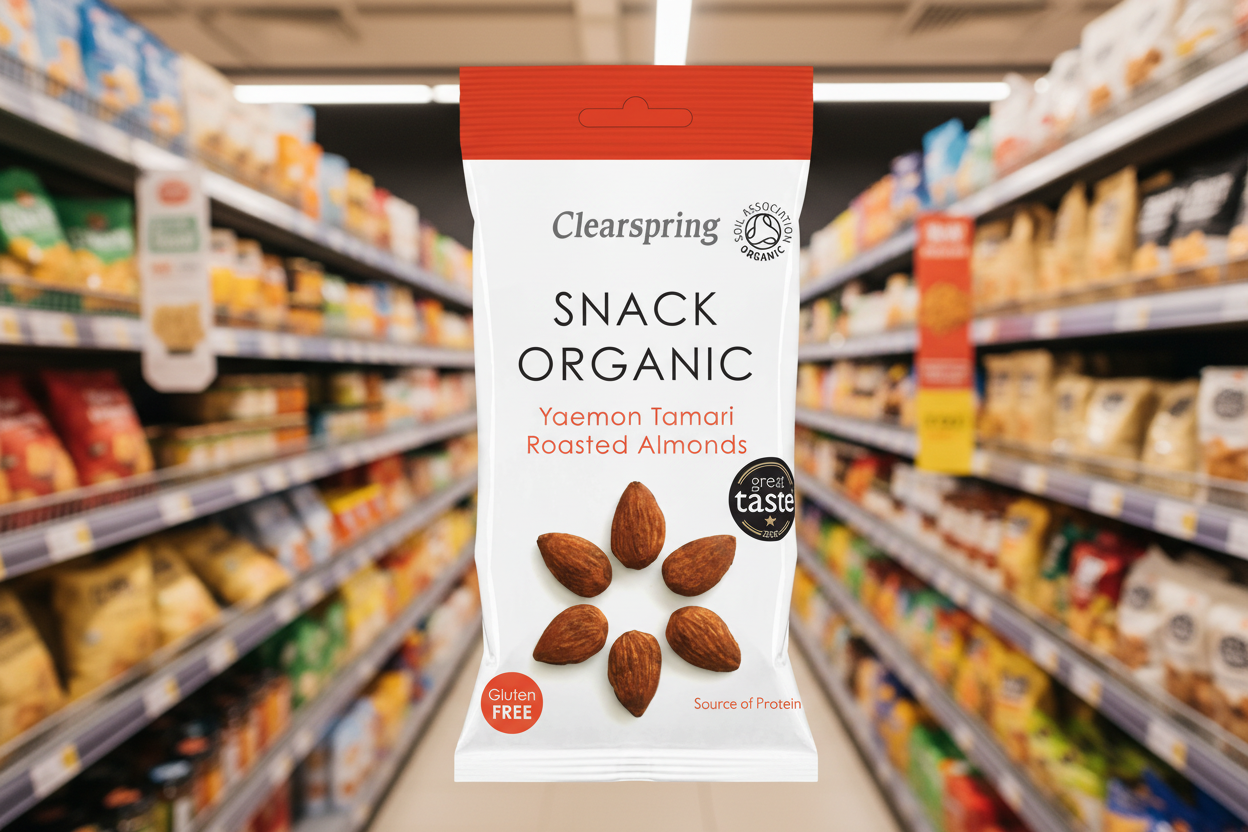 Clearspring Snack Org Yaemon Tamari Roasted Almonds - 30g
