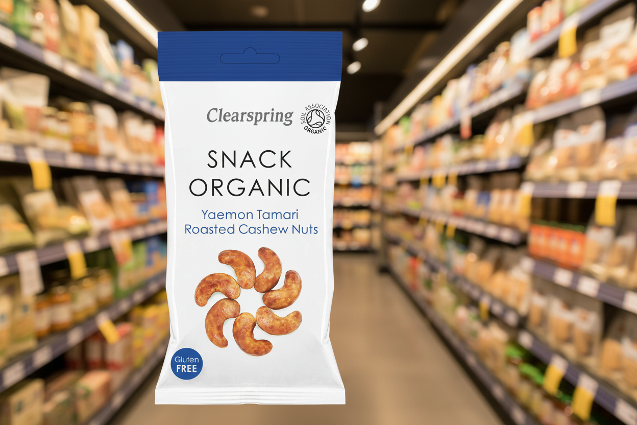 Clearspring Snack Yaemon Tamari Roast Cashew Nuts - 30g