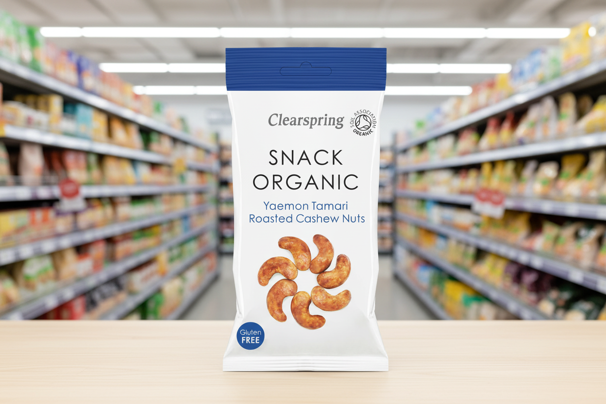 Clearspring Snack Yaemon Tamari Roast Cashew Nuts - 30g