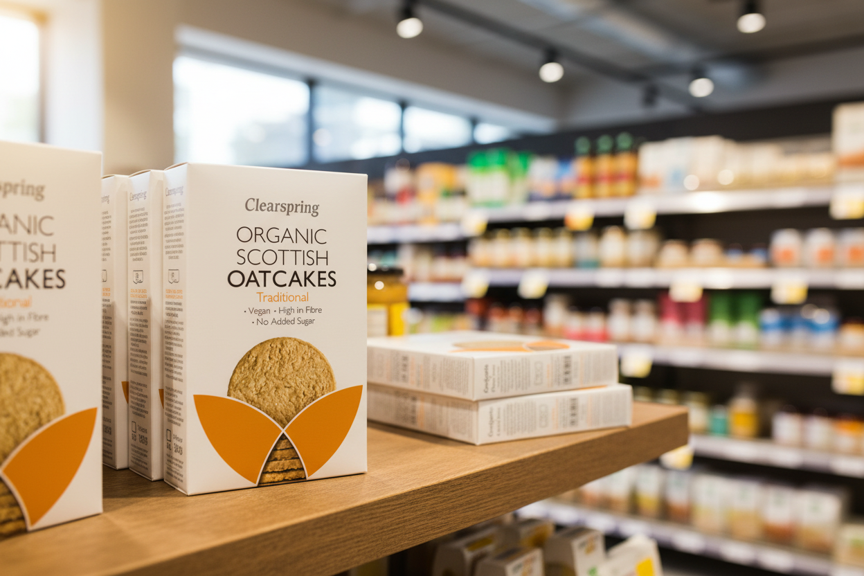 Clearspring Organic Scottish Oatcakes Traditional - 200g