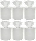 6 x White Centre Feed Roll 140Mt