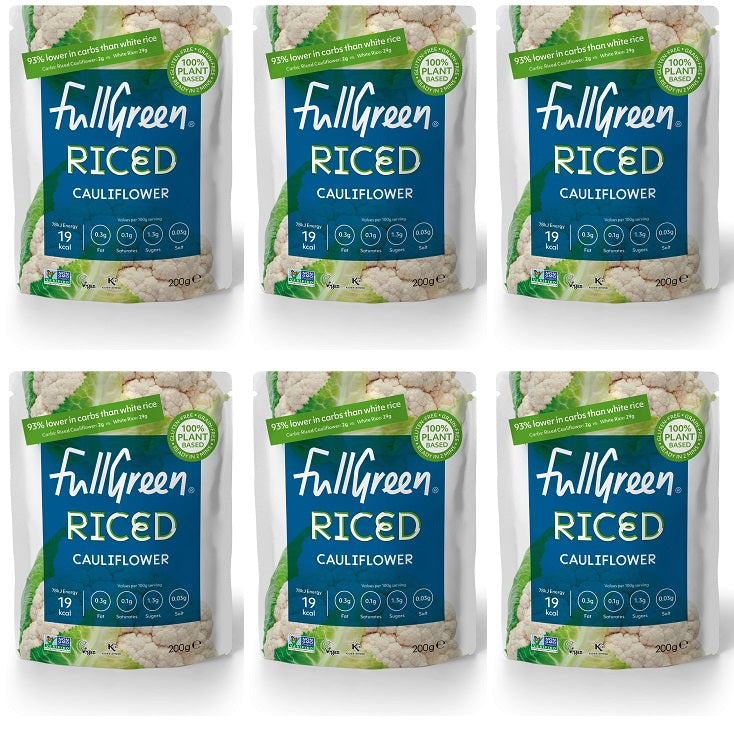 6 x Fullgreen Riced Cauliflower - 200g