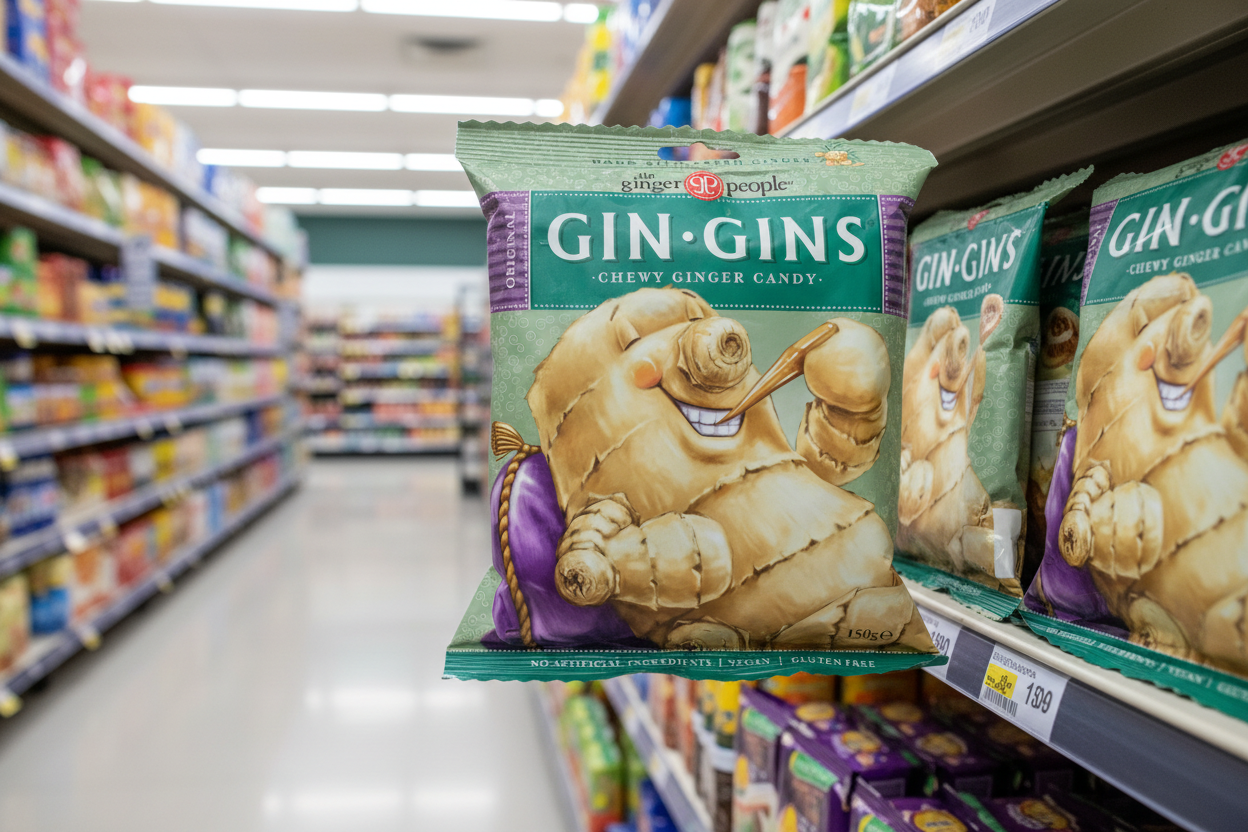 The Ginger People New! Gin Gins Chewy Ginger Candy - 150g