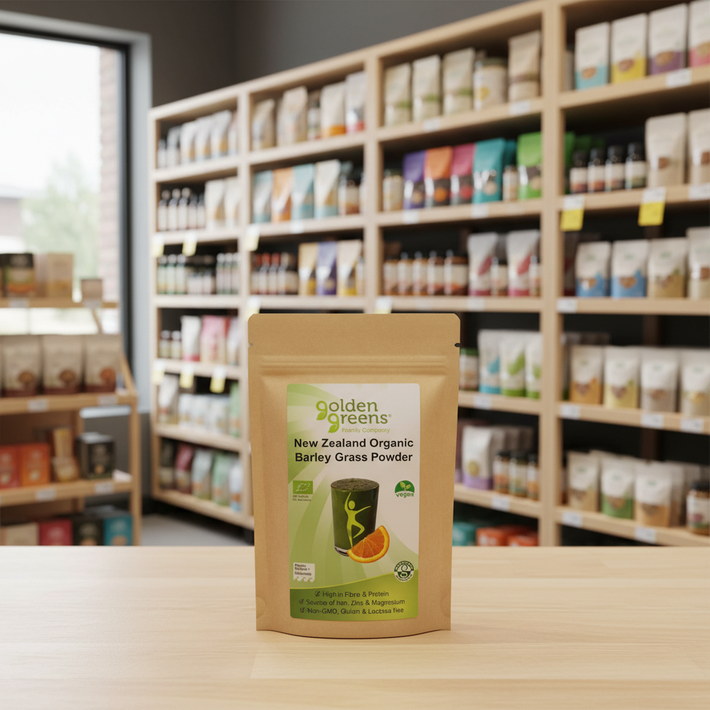 Golden Greens Organic Barley Grass Powder NZ  Large - 200g