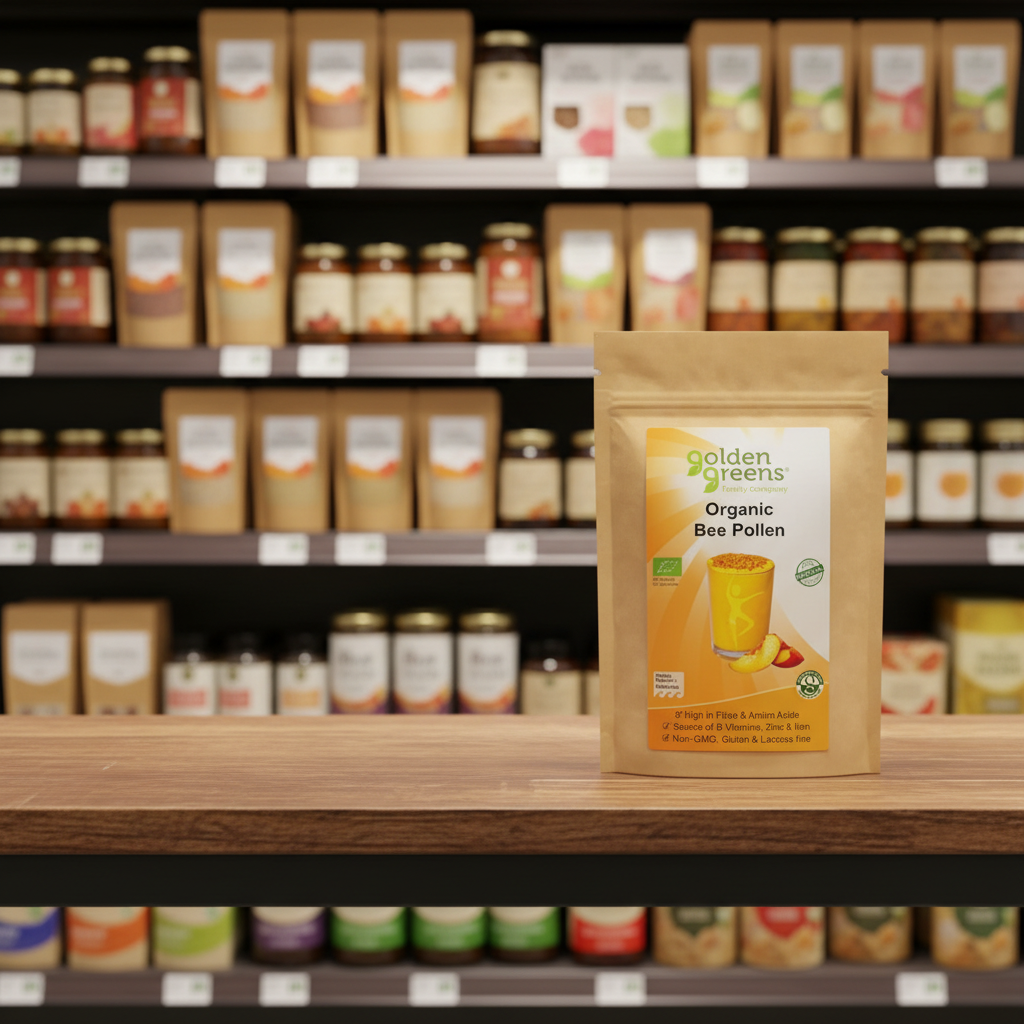 Golden Greens Organic Bee Pollen  - 100g