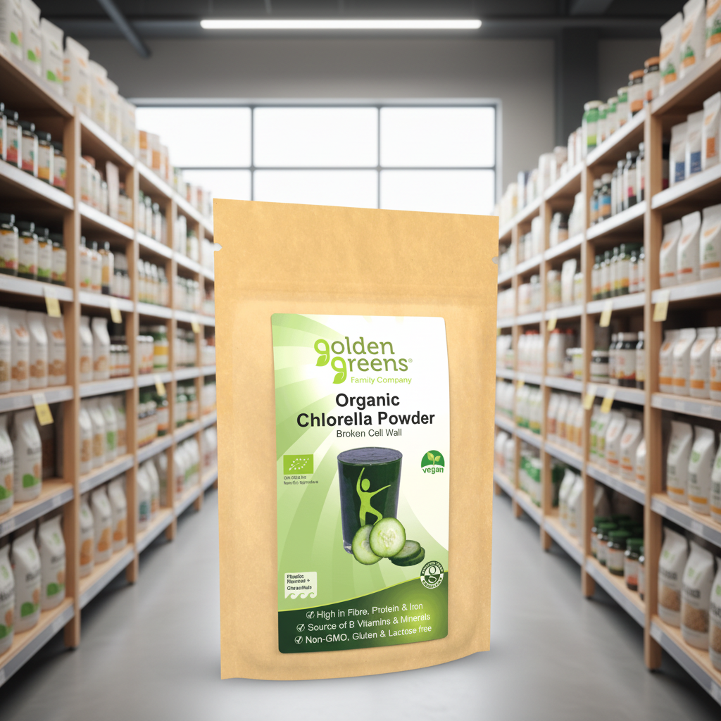 Golden Greens Organic Chlorella Powder  - 100g