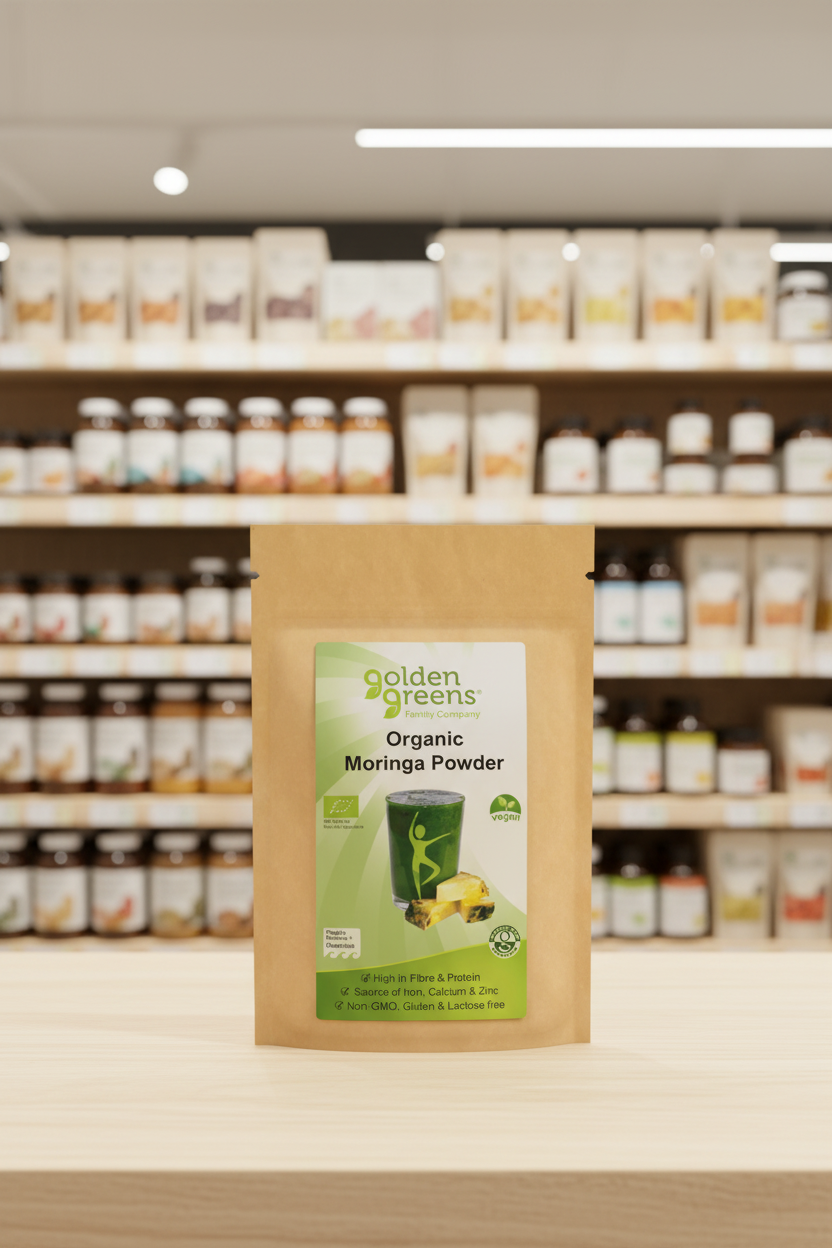 Golden Greens Organic Moringa Powder  - 100g