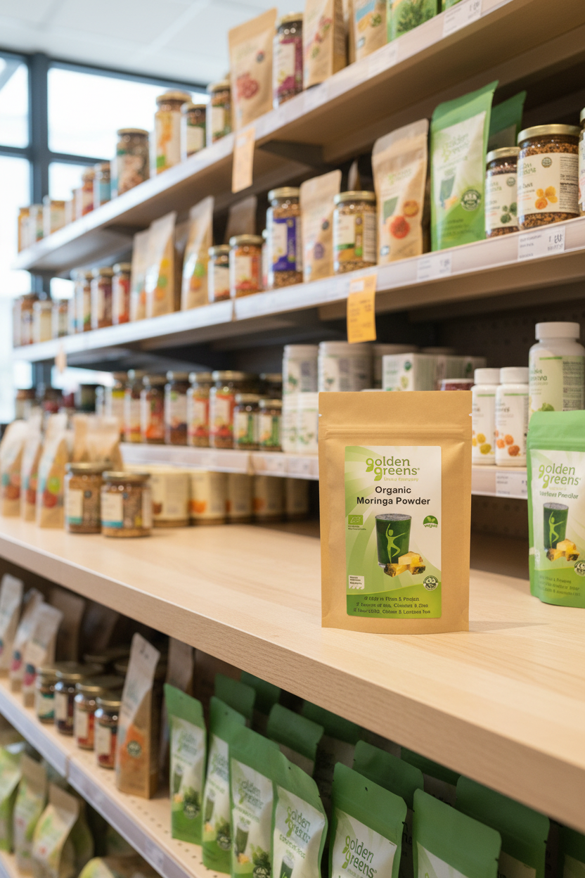Golden Greens Organic Moringa Powder  - 100g