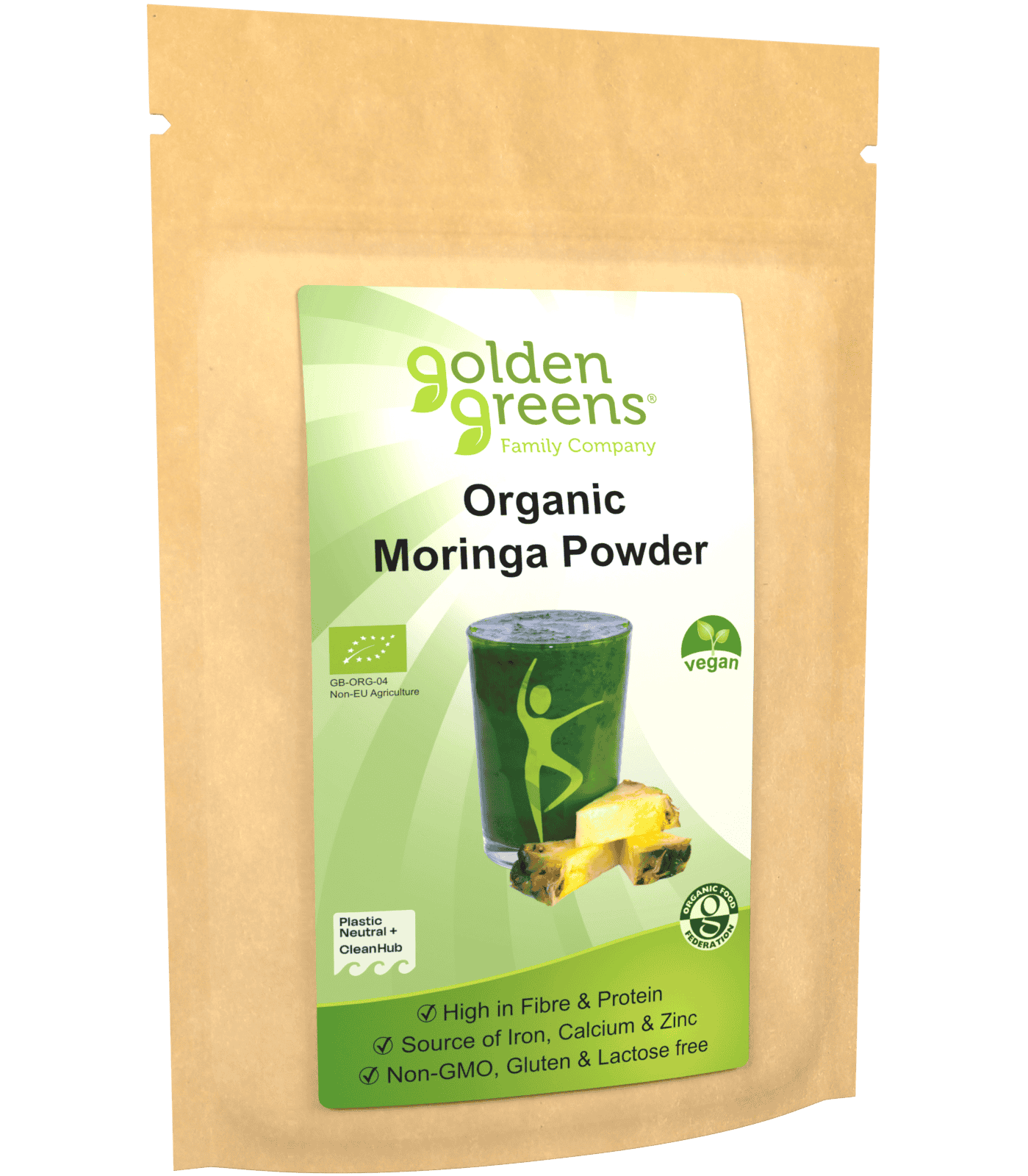 Golden Greens Organic Moringa Powder Large - 200g