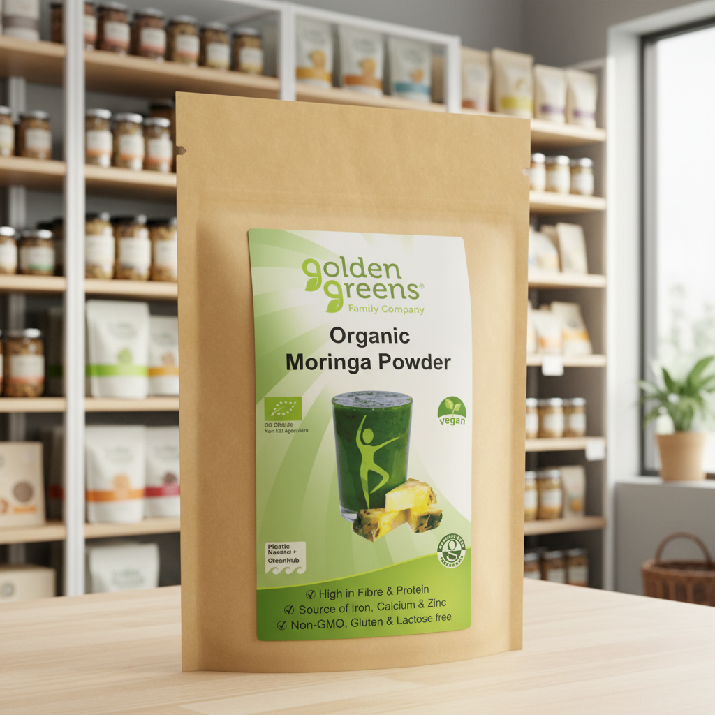Golden Greens Organic Moringa Powder Large - 200g