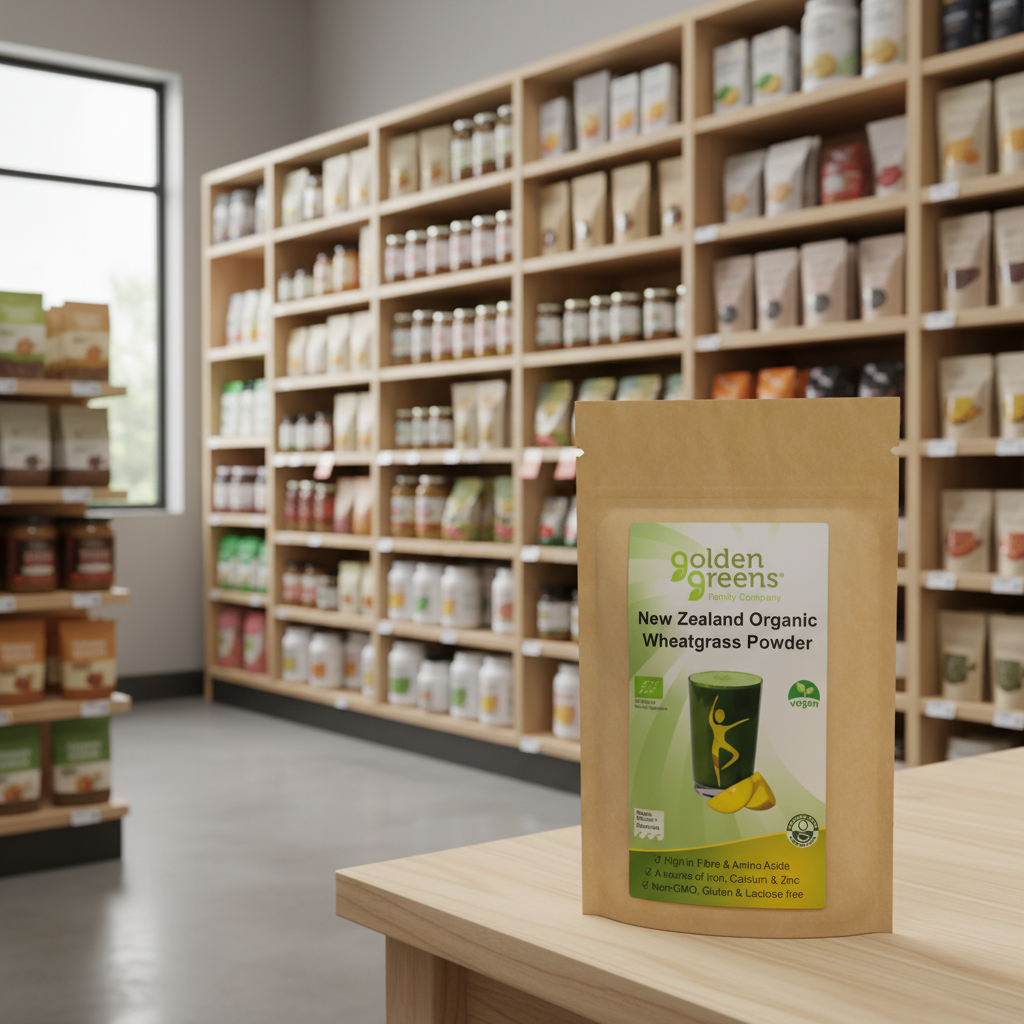 Golden Greens Organic New Zeal Wheat Grass Powder  - 100g