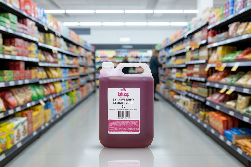 Blizz Strawberry Slush Syrup 5Lt