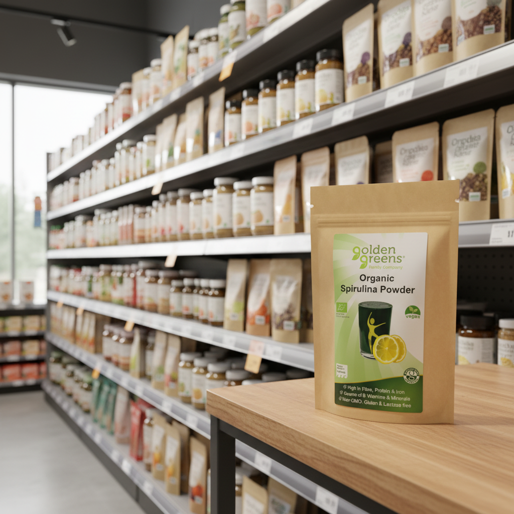 Golden Greens Organic Spirulina Powder  - 100g