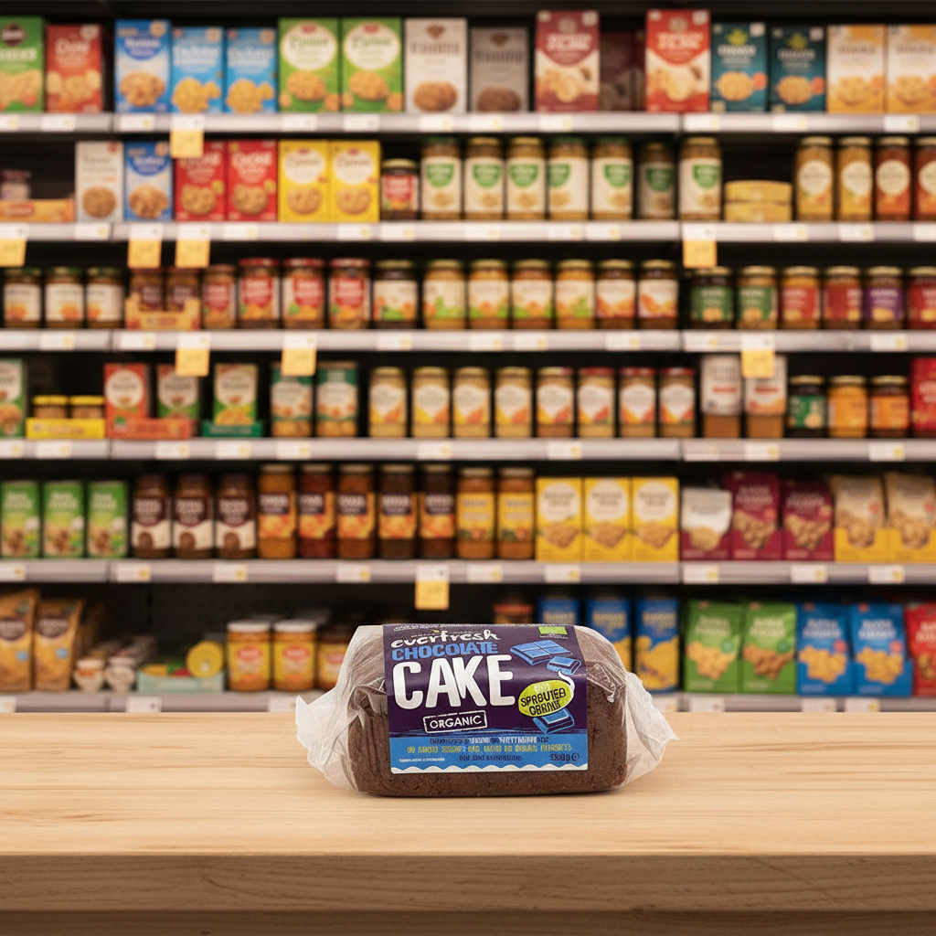Everfresh Org Chocolate Cake with Sprouted Grain - 350g
