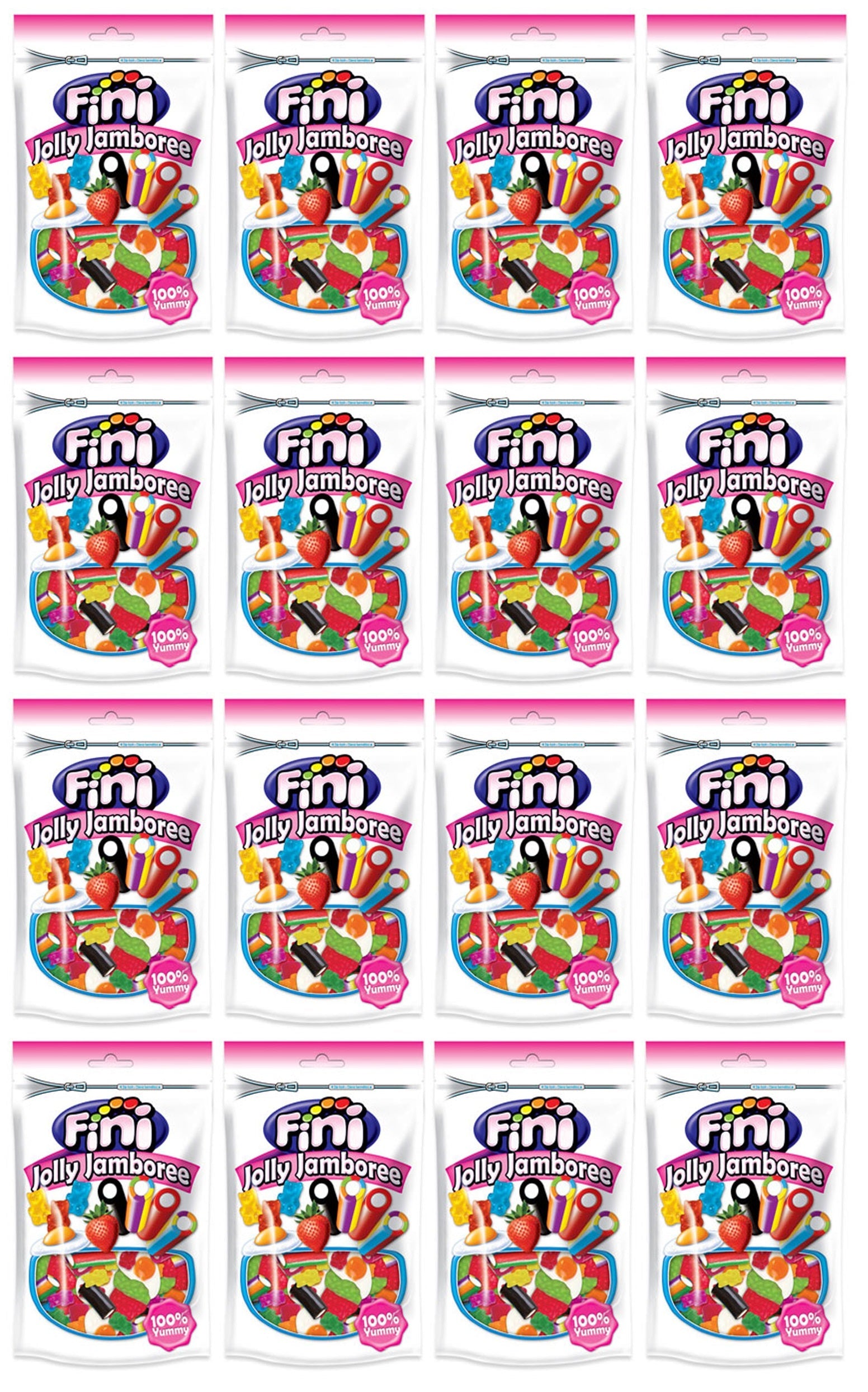 16 x Fini Jolly Jamboree Pouch 150Gm