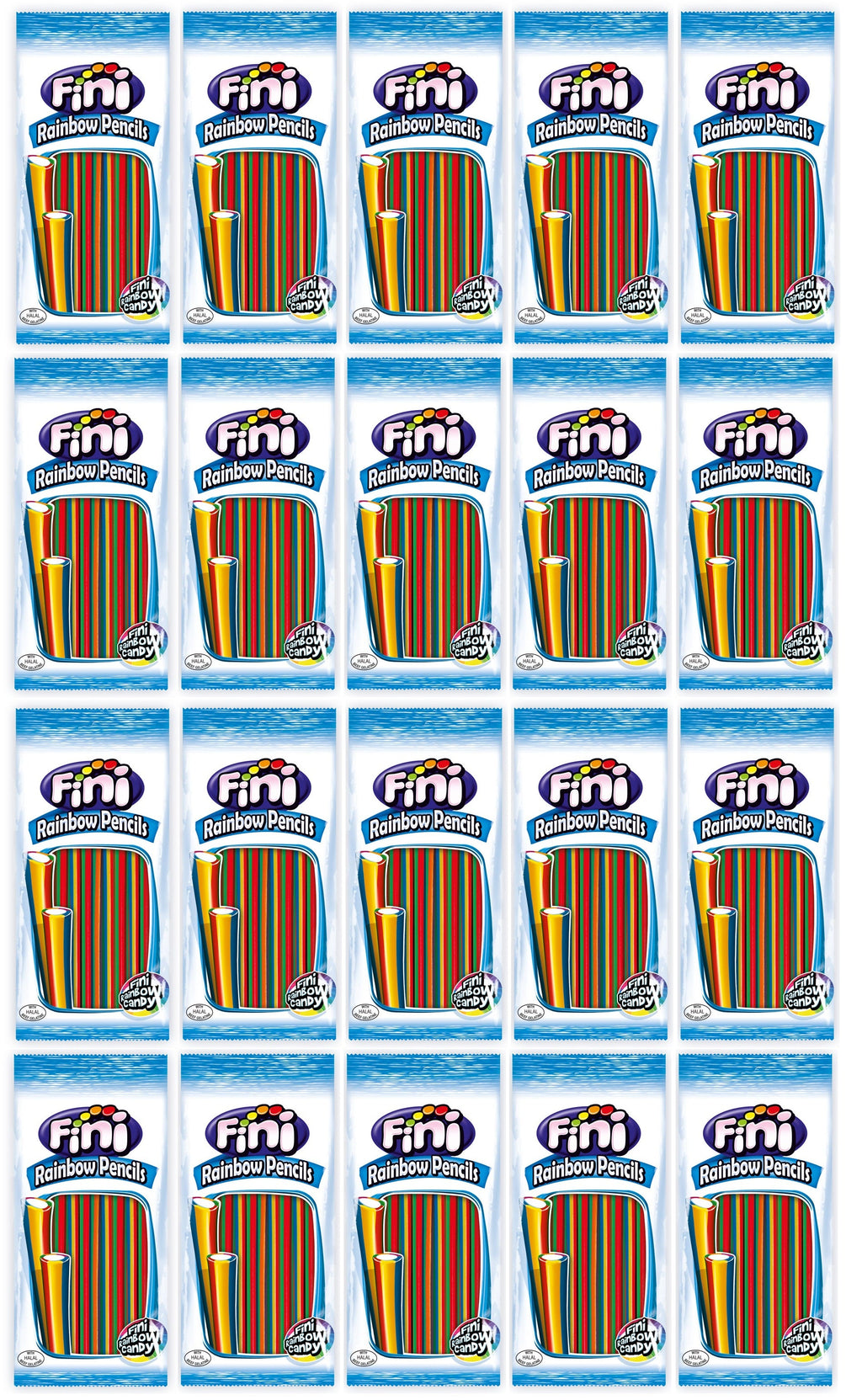 20 x Fini Rainbow Pencils 180Gm
