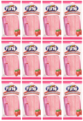 12 x Fini Smooth Strawberry Pencils 160G