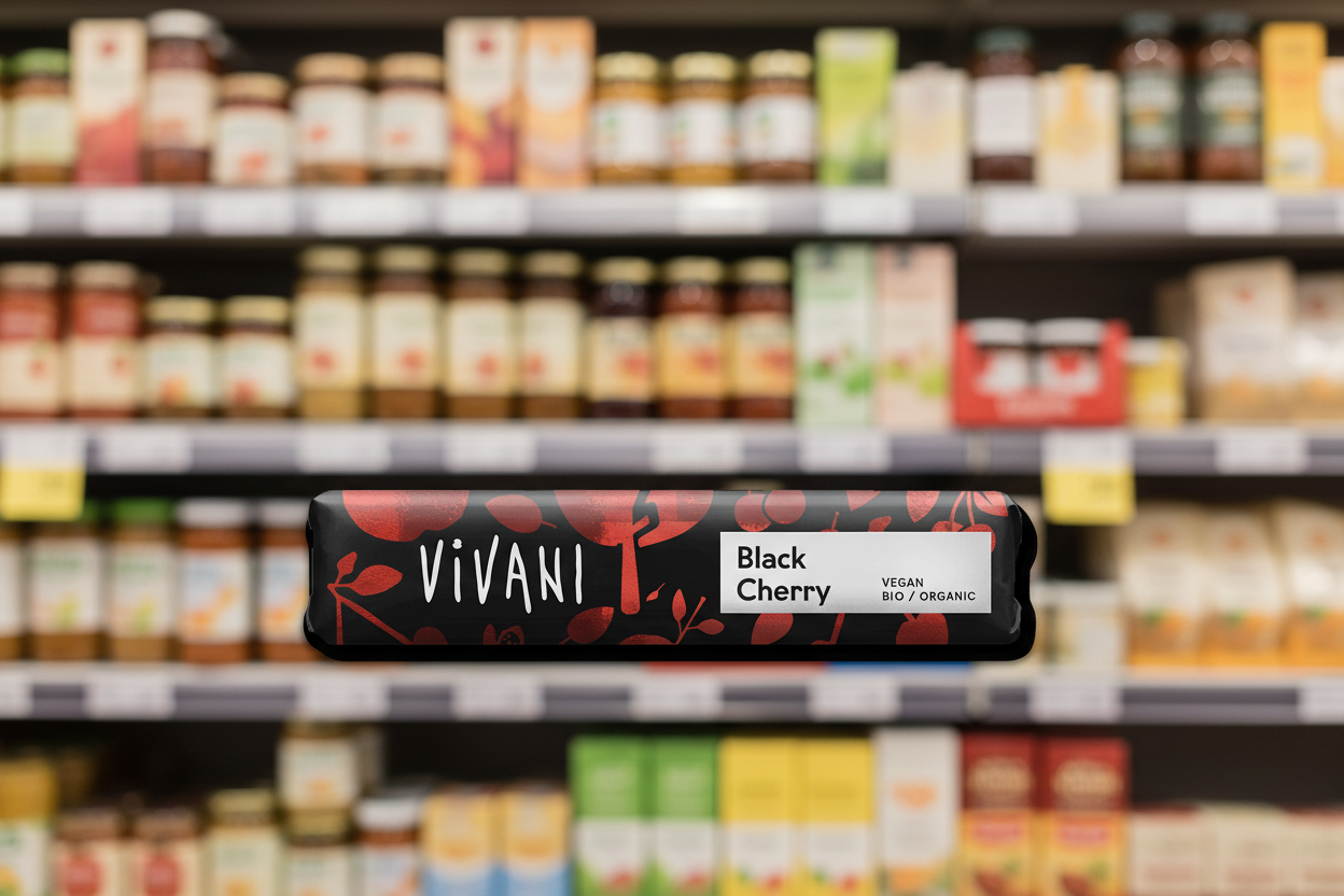 18 x Vivani Black Cherry Impulse Bar - 35g