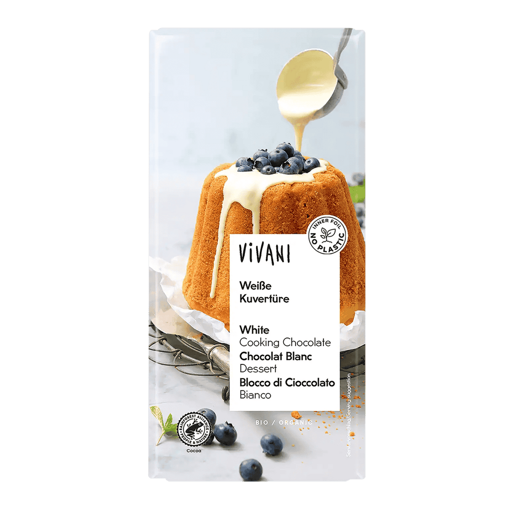 10 x Vivani White cooking chocolate - 200g