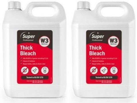 2 x Super Professional Thick Bleach 5 Litre