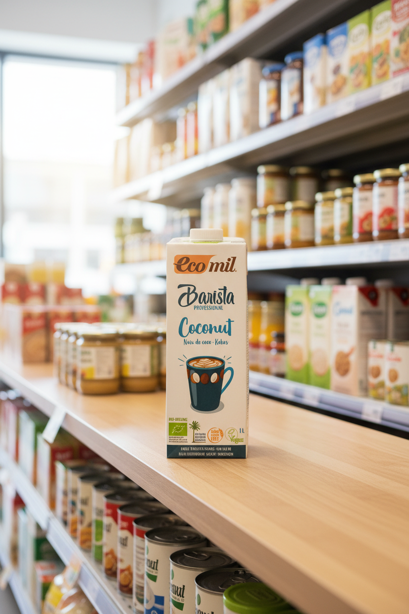 Ecomil Barista coconut milk low sugar Bio - 1ltr