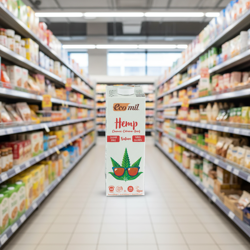 Ecomil Hemp drink sugar-free Bio - 1ltr