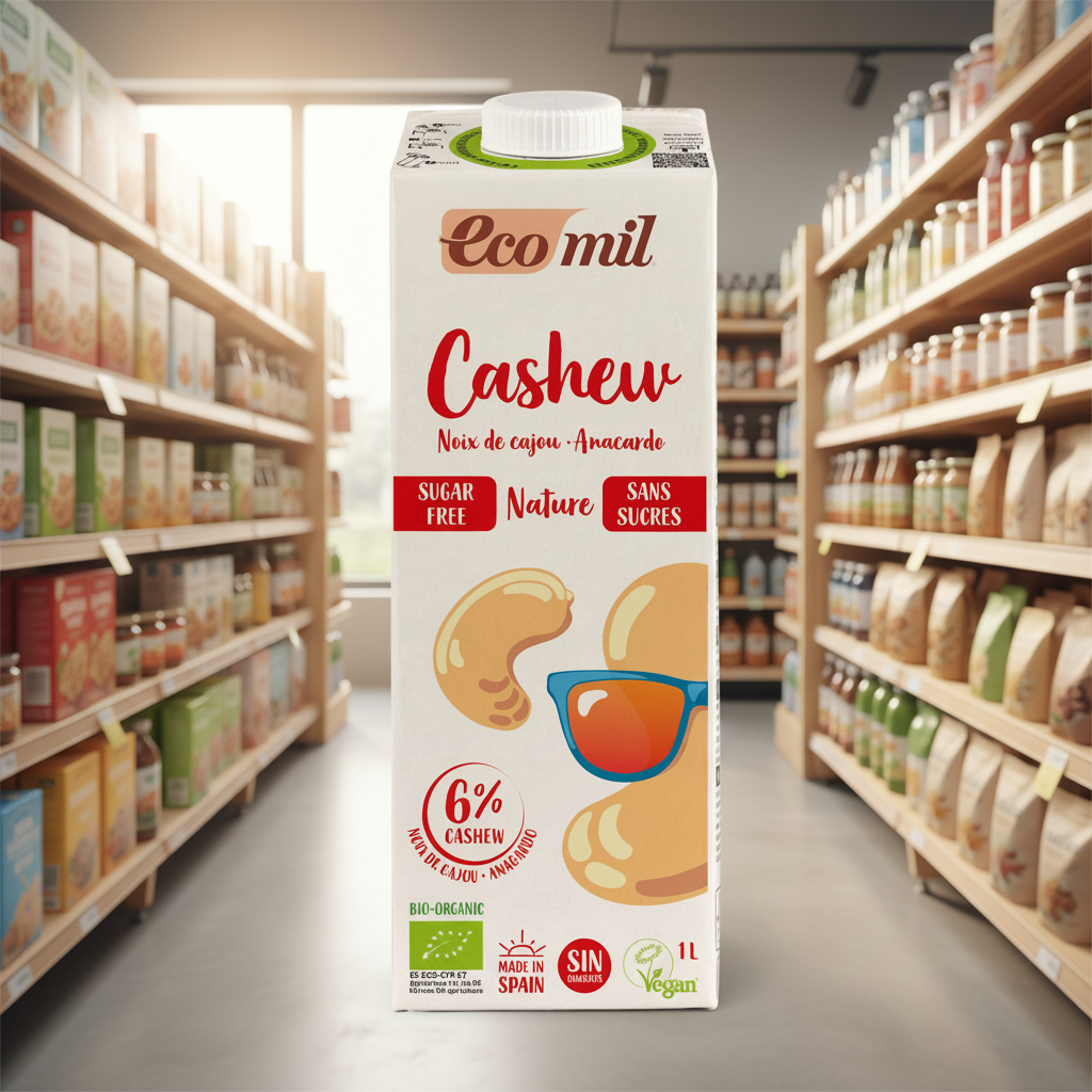 Ecomil Cashew drink sugar-free Bio - 1ltr