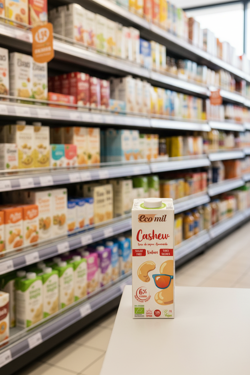 Ecomil Cashew drink sugar-free Bio - 1ltr