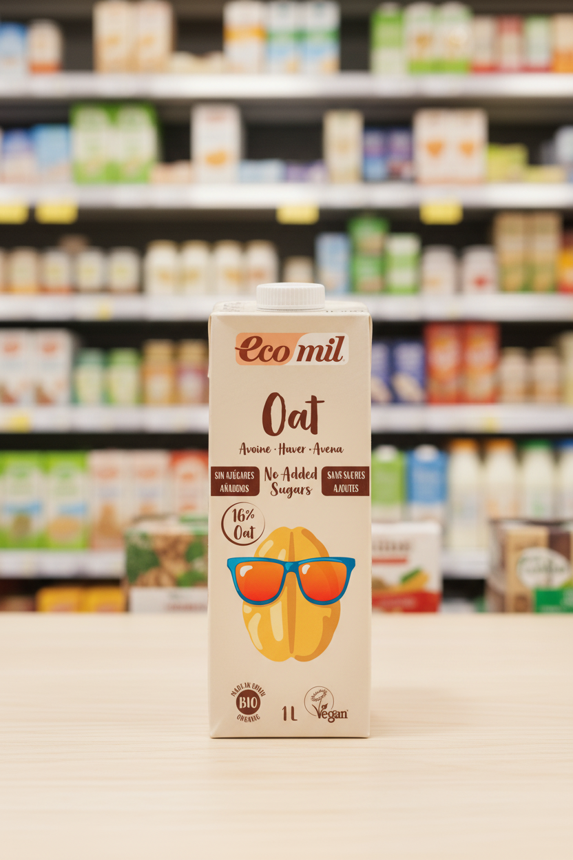 Ecomil Oat drink no added sugars Bio - 1ltr