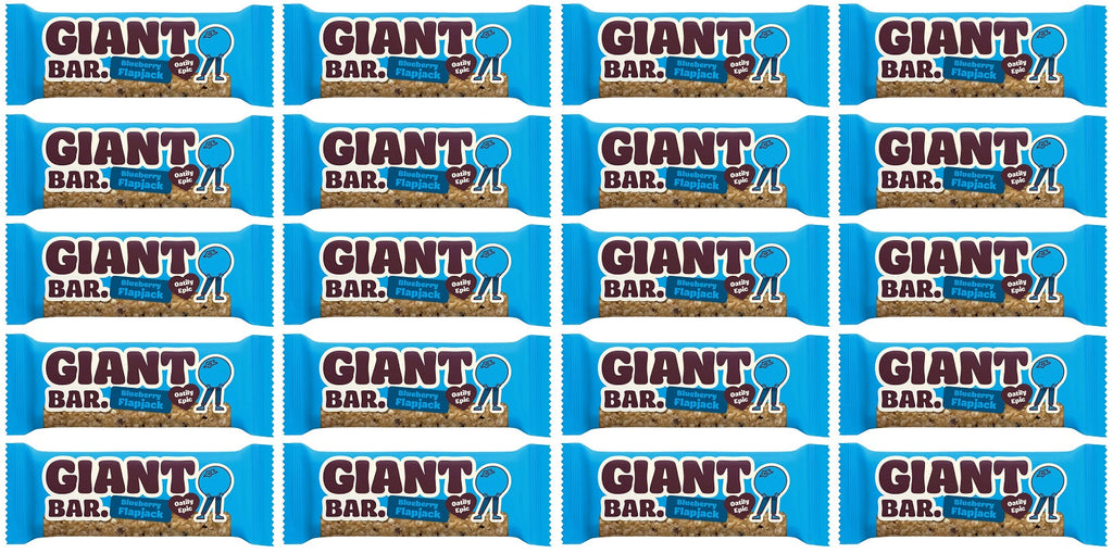 20 x Ma Baker Giant BarBlueberry Flapjack - 90g