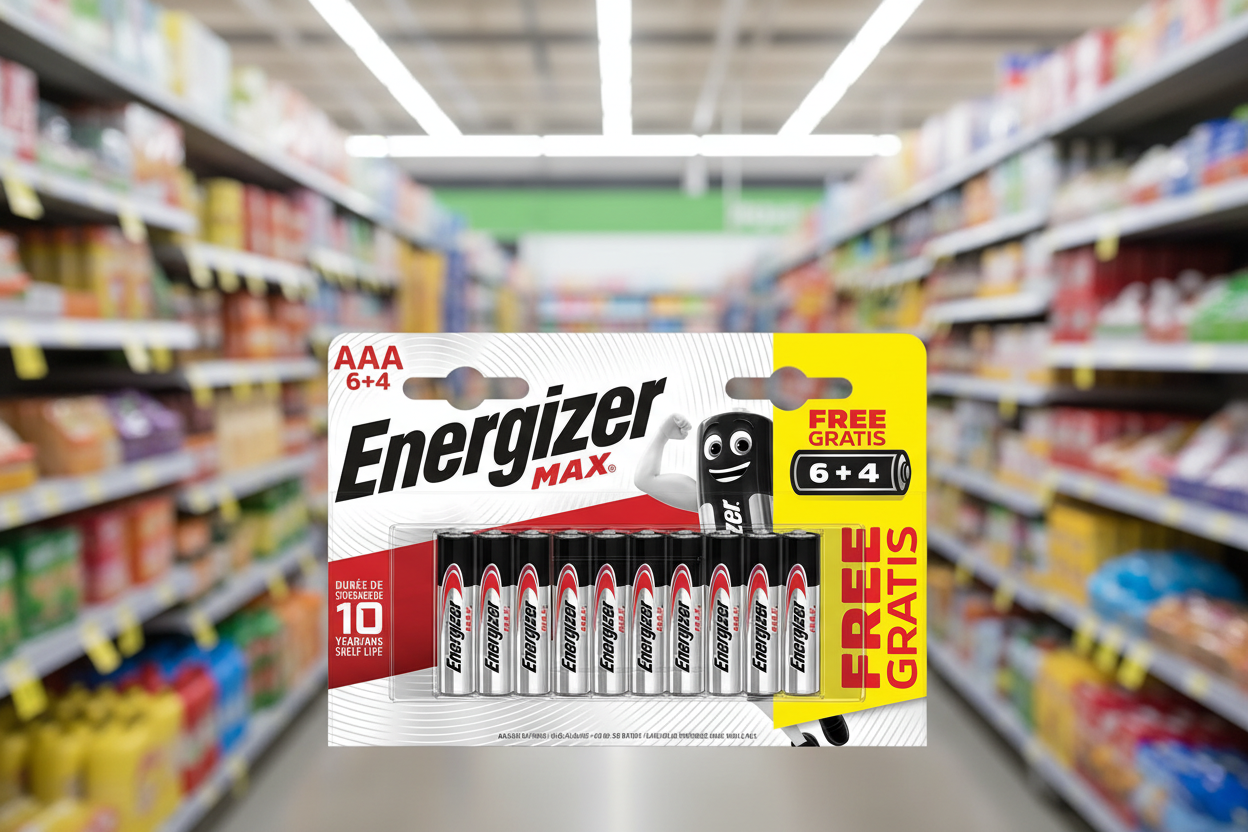 Energizer Max Alkaline Batteries Aaa 6 + 4