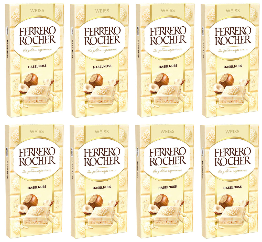 8 x Ferrero Rocher White Large Bar - 90GM