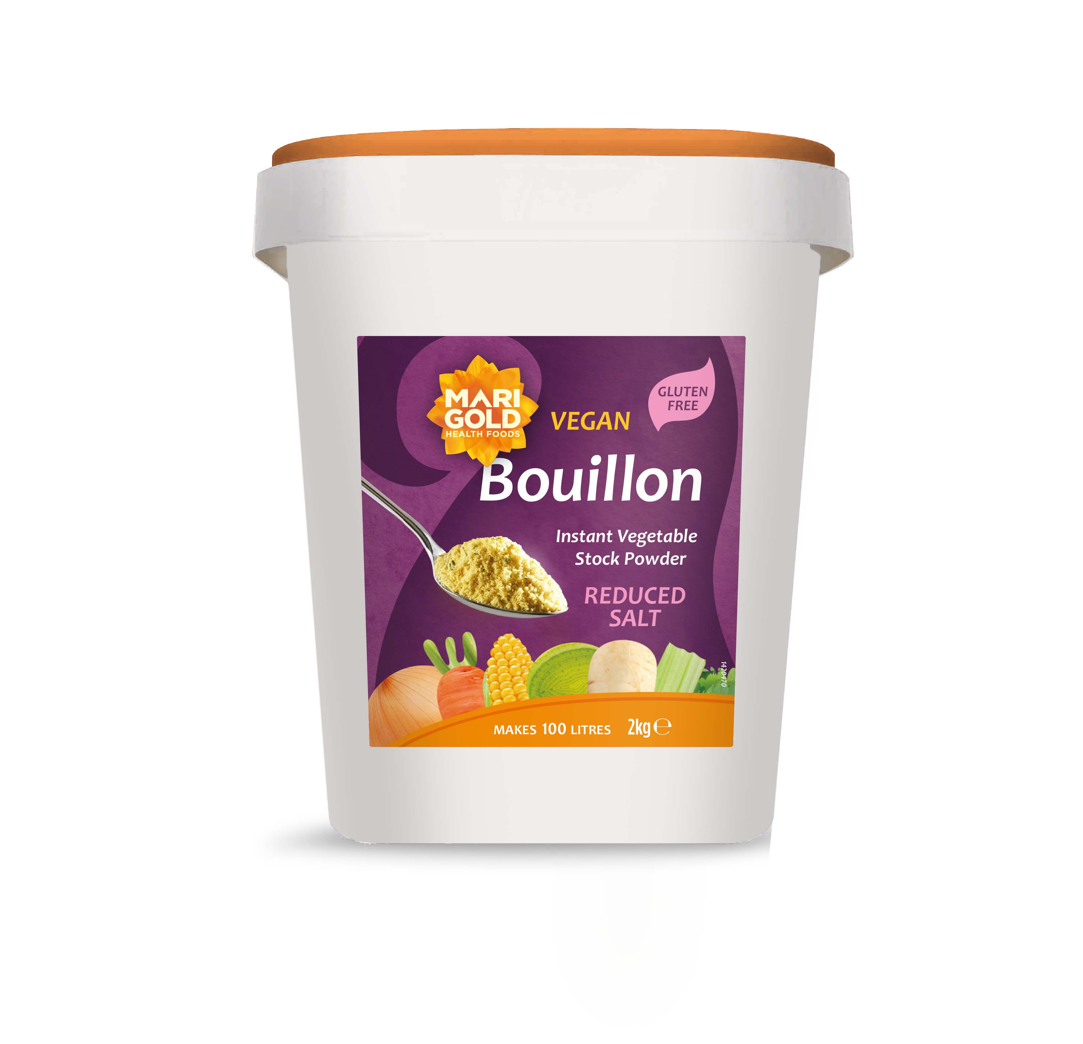 Marigold Cater Less Salt Veg Bouillon Purple - 2kg